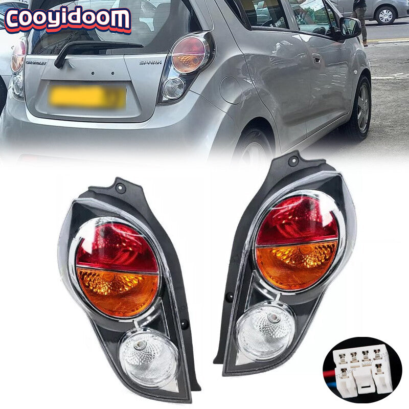 2Pcs for Eagle Eyes Tail Light Lamp Assembly for Chevrolet Spark 2013-2015