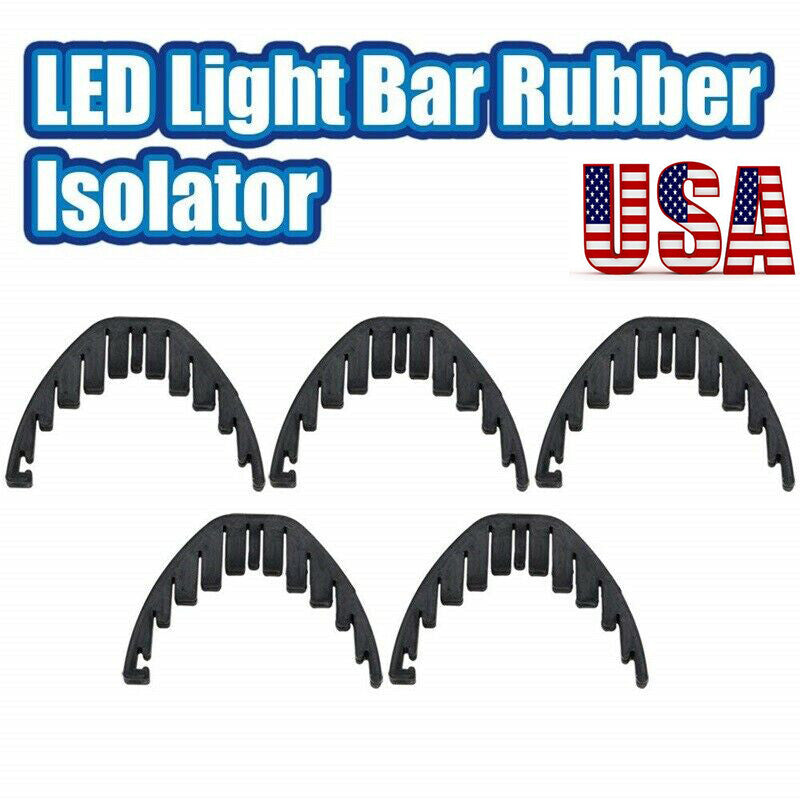 5x Silencer Rubber Isolator Reduce Noise For 50 52in LED Light Bar Off Road US