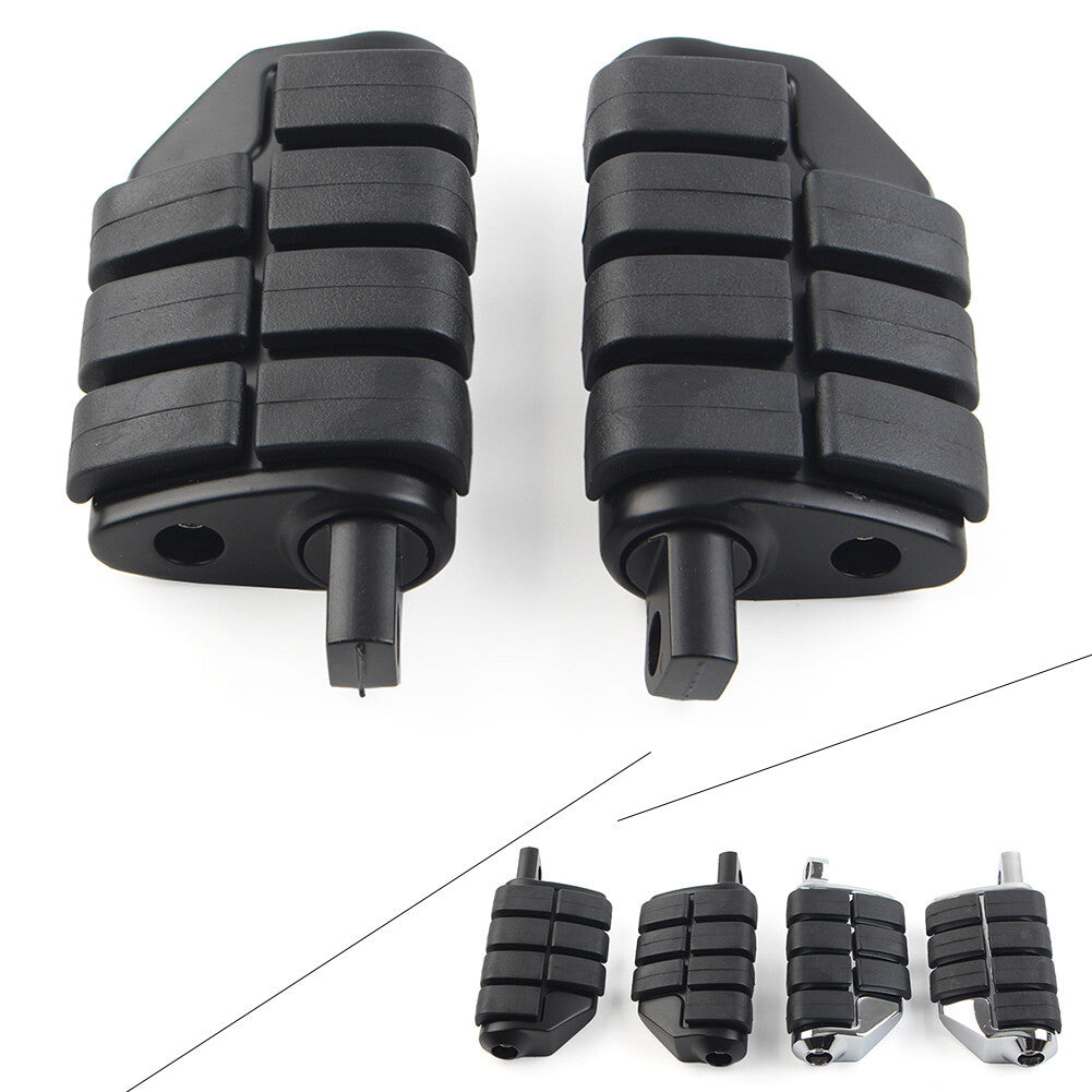 Black 32mm 1.25 Male Foot pegs Footrest Pedal for Harley Iron XL 883 1200 Dyna