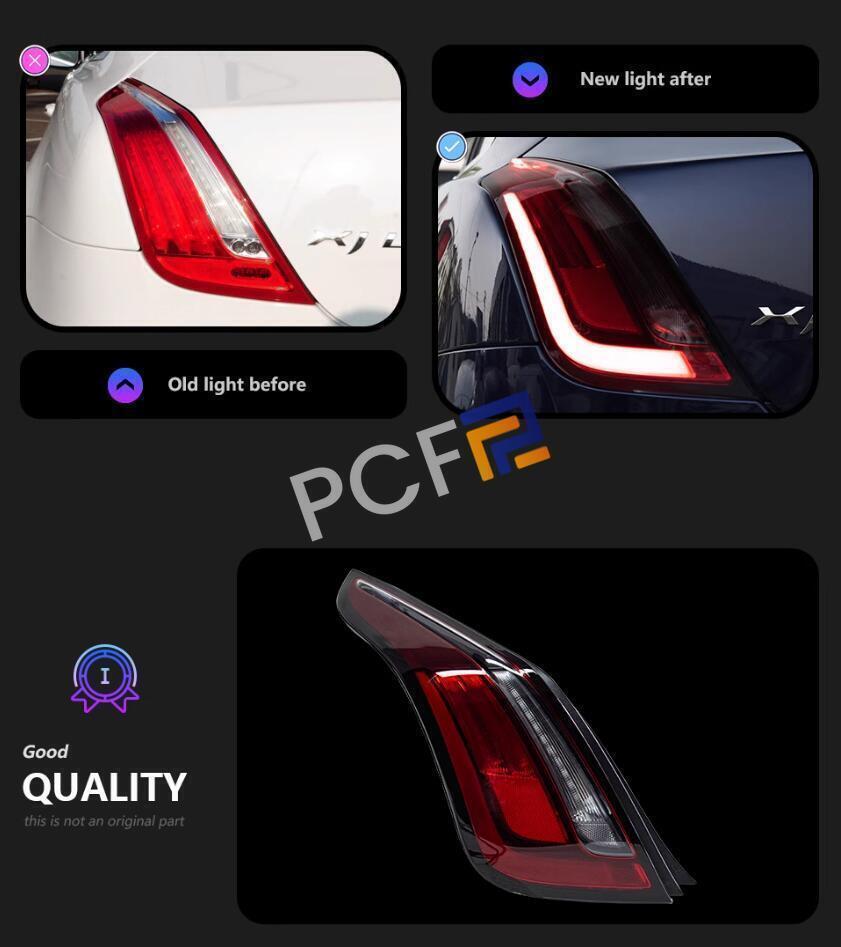 Dynamic signal pairs for Jaguar XJ/XJL 2011-2016 LED DRL taillights.