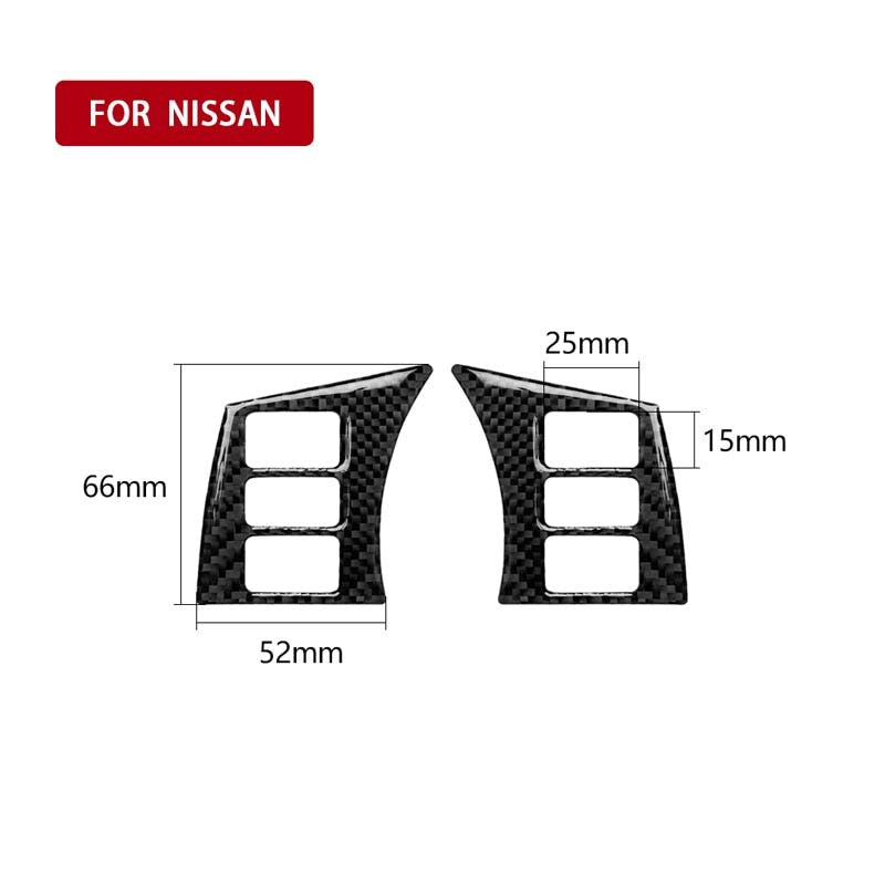 Carbon fiber steering wheel cover trim suitable for Nissan 350Z 03-08
