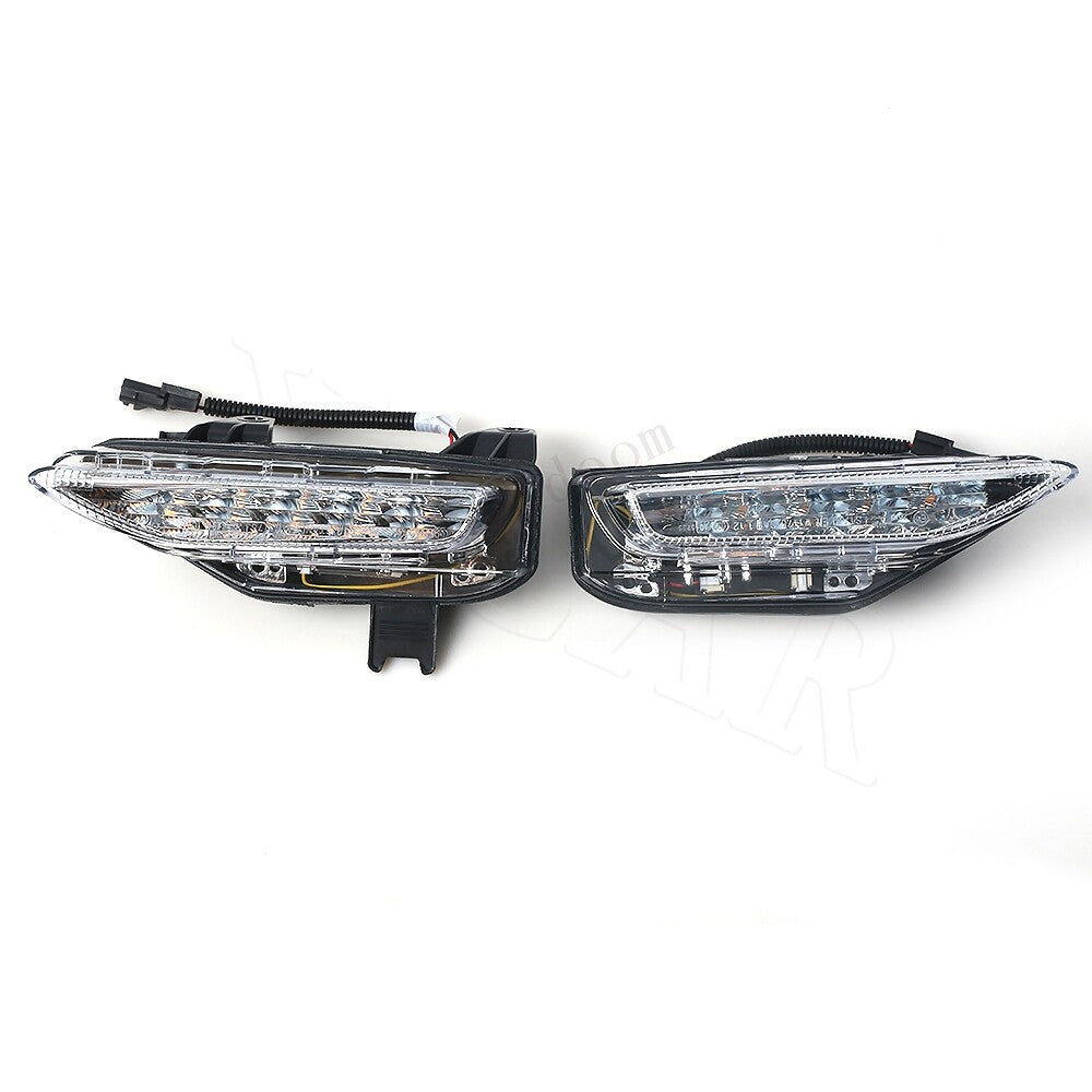 LED daytime running lights and fog lights are suitable for Infiniti Q50 Sport models 2014-2019.