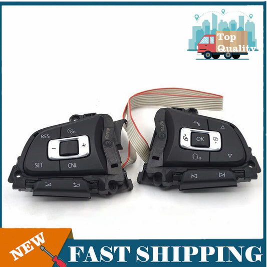 Car steering wheel buttons suitable for Volkswagen for Golf Mk7 5G0959442P 2014 ~ 2021, multi-function.