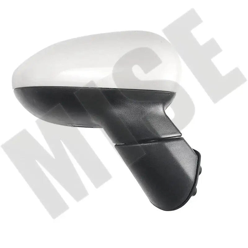 1 pair of white 3-inch car door exterior rearview mirror assemblies for Kia Rio 2011-17