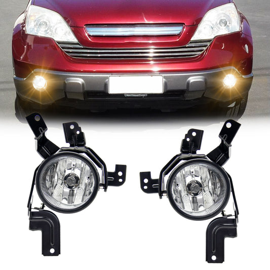 Fog light assembly suitable for 2007, 2008, and 2009 for Honda CRV. Switch and wiring kit transparent.