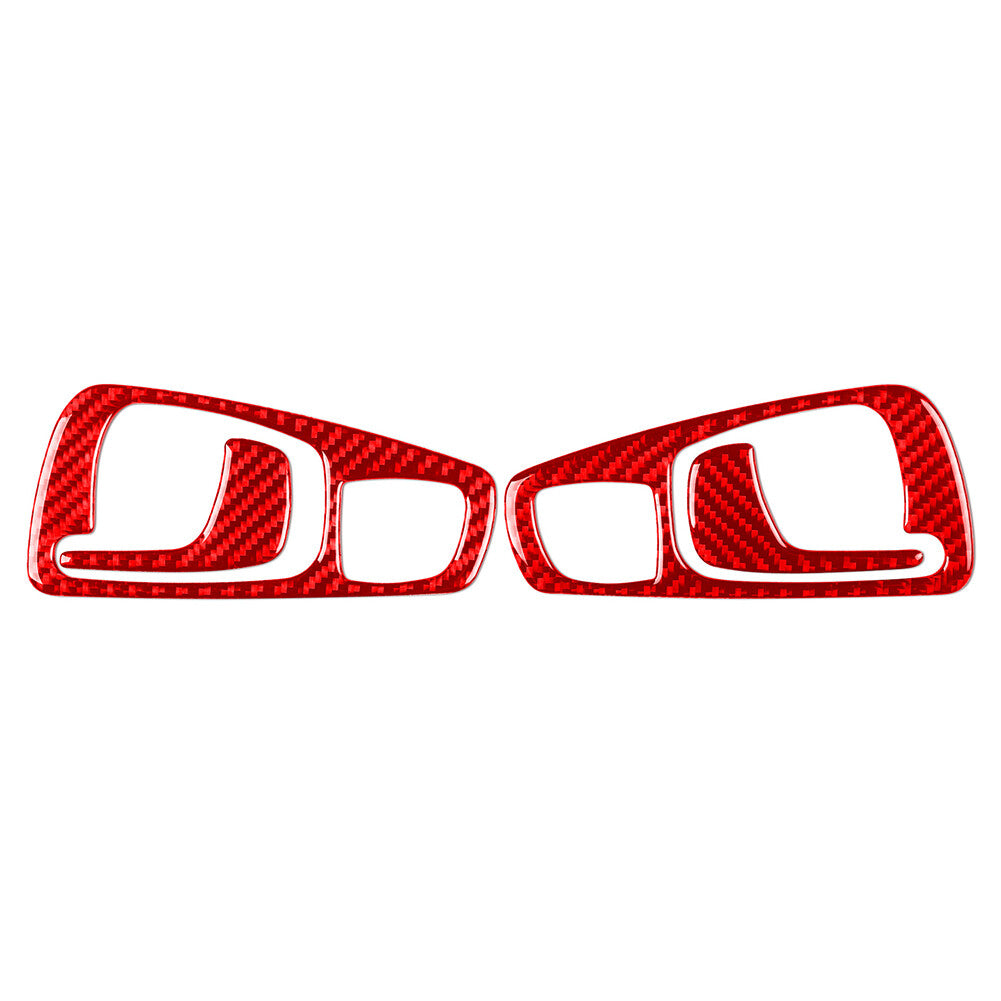 Fit for Honda S2000 2004-2009 Interior Door Handle Cover Trim Carbon Fiber Red Car