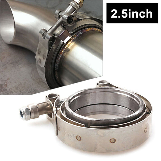 2.5 Self Aligning Male/Female V-Band Vband Clamp Stainless Steel Flange Kit