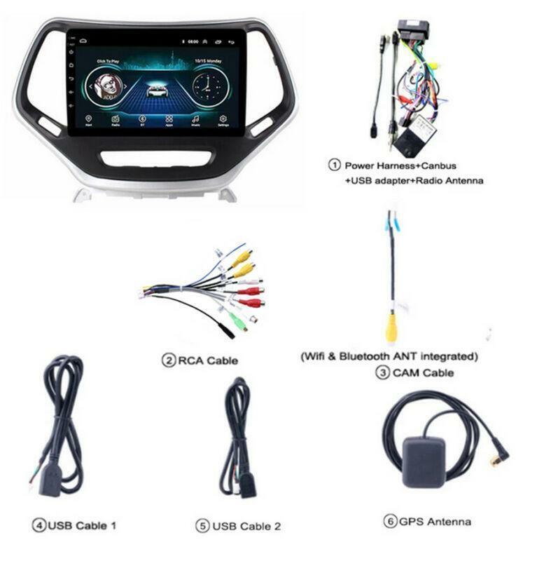 For 2014-2020 for Jeep Cherokee 10.1 Android 10.1 Car Stereo Radio GPS Wifi 2+32GB
