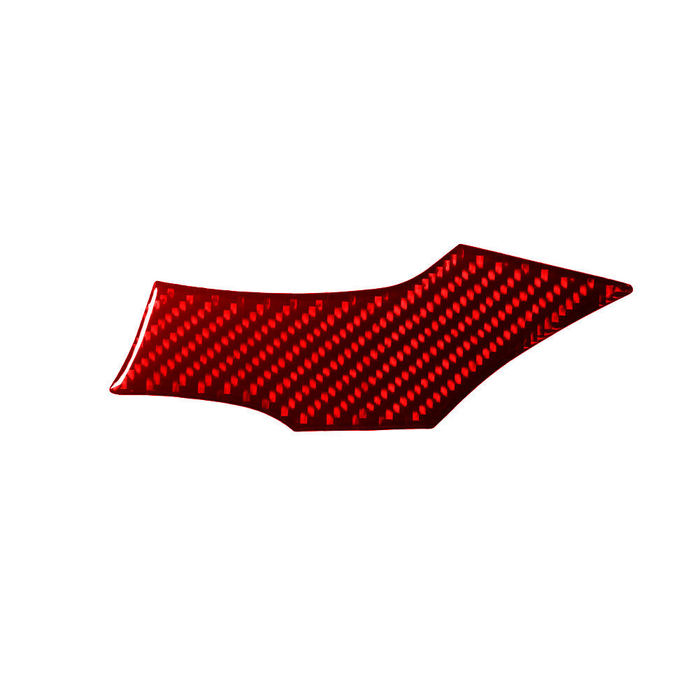 Red Carbon Fiber Below Of Climate Control Cover Trim for Ford Fiesta 2011-2015