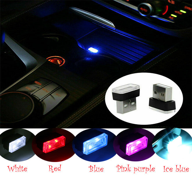 3X for Mini USB LED Car Interior Light Lamp Bulb Accessories Neon Atmosphere Ambient