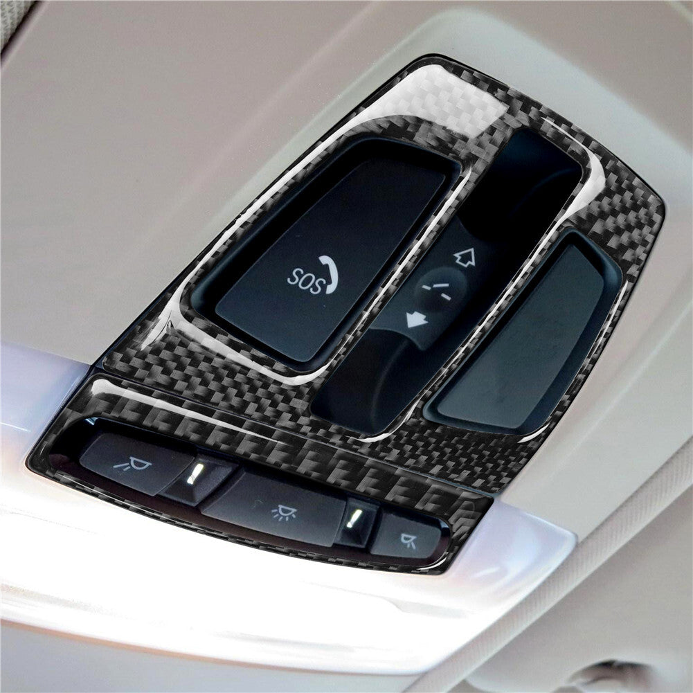 Carbon Fiber Reading Light Panel Frame Trim Cover for BMW F20 F30 F34 F32 X5
