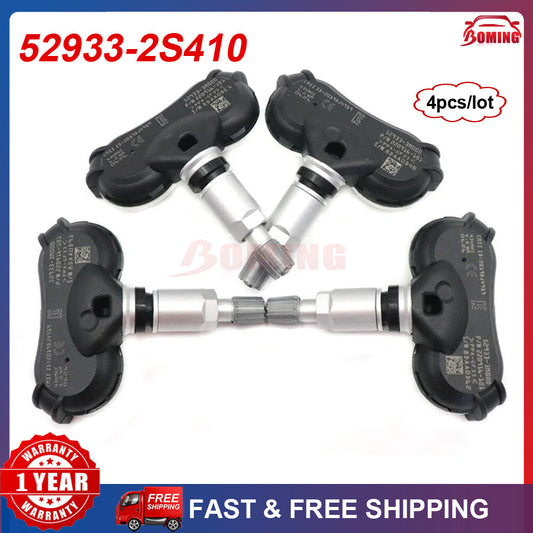 Pack 4pcs 52933-2S410 TMPS Tire Pressure Sensor for Hyundai for Elantra for Kia Sportage
