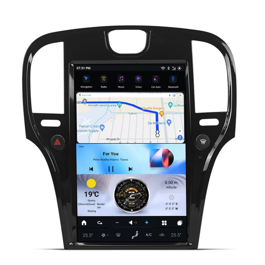 14.4 Android for Smart Radio for Tesla Vertical Screen GPS for Chrysler 300C 2011-2022