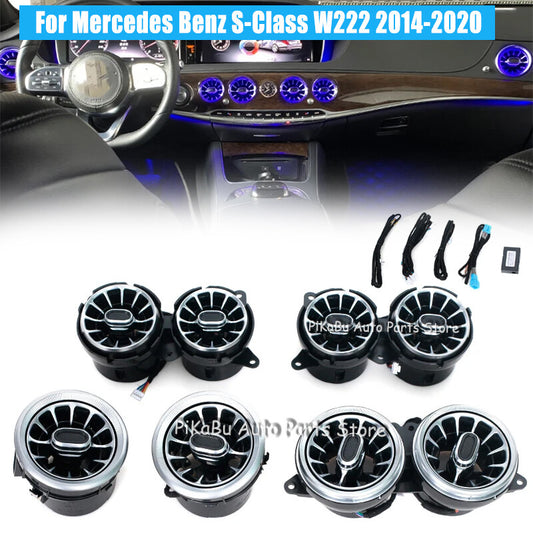 Turbine Air Vent Outlet Ambient Light for Mercedes-Benz S-Class W222 2014-2020
