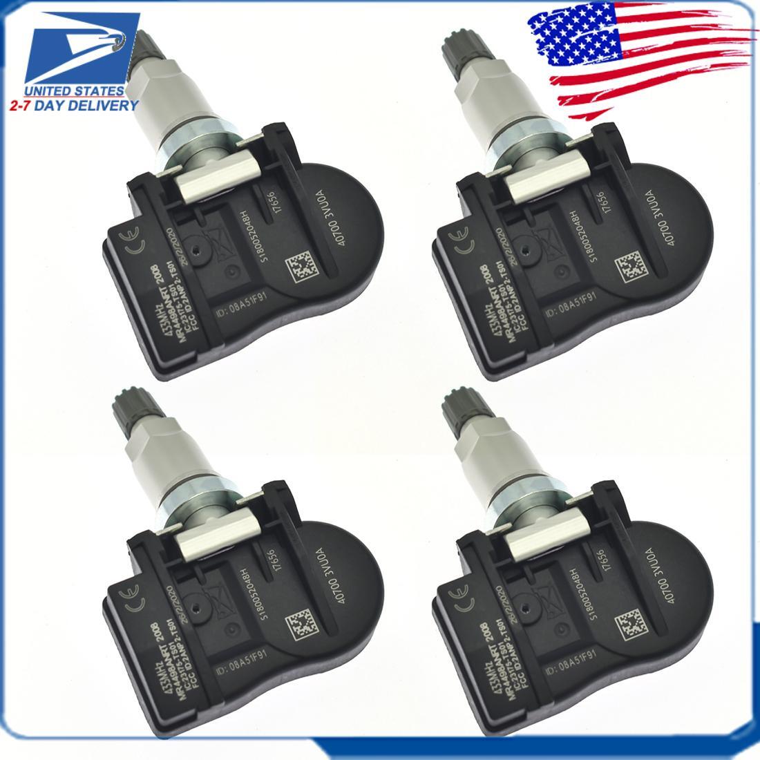 4x Tire Pressure Sensor TPMS 40700-3VU0A For 2014 2015 2016 for Nissan Rogue 433MHz