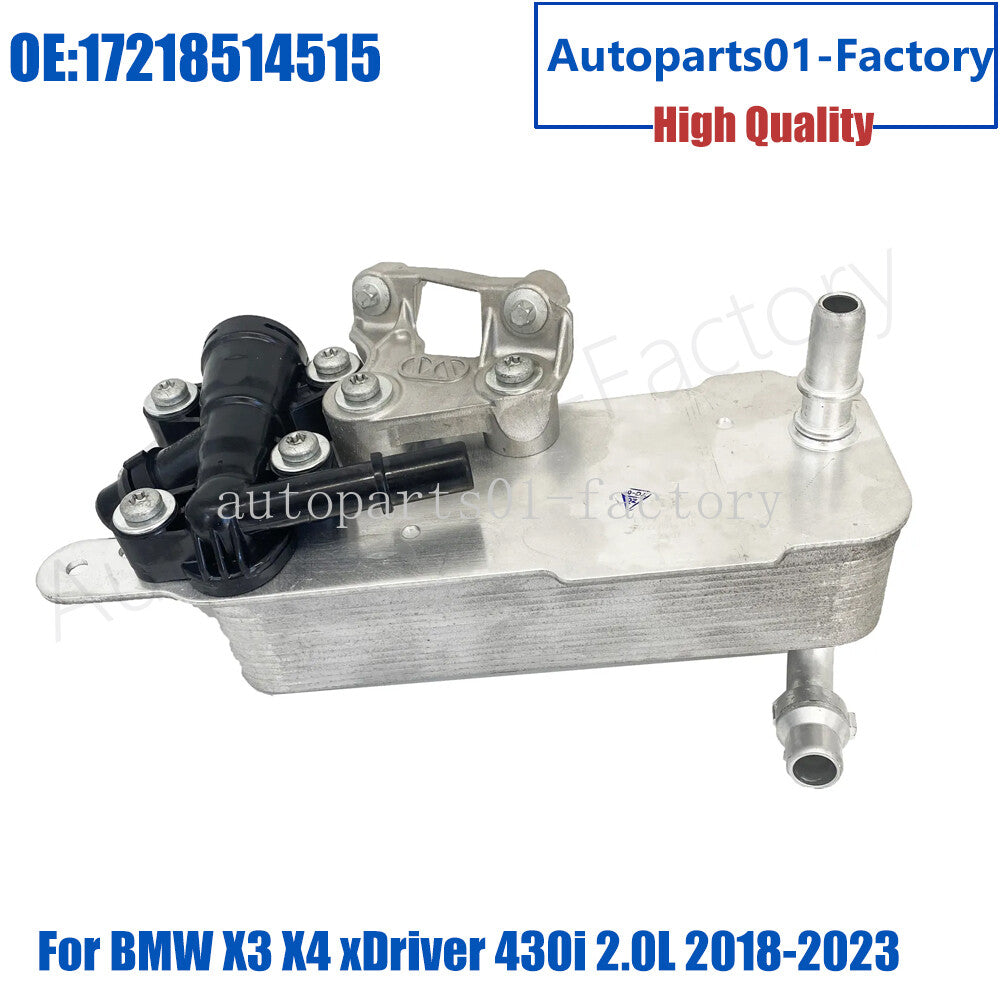 17218514515Engine Automatic Oil Cooler for BMW X3 X4 xDriver 430i 2.0L 2018-2023