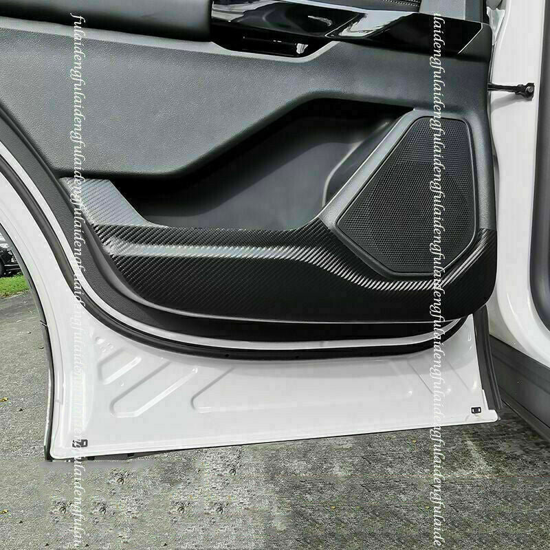 for Ford Explorer 2020-2022 Carbon fiber PU Door Anti-Kick Pad Protective Covers