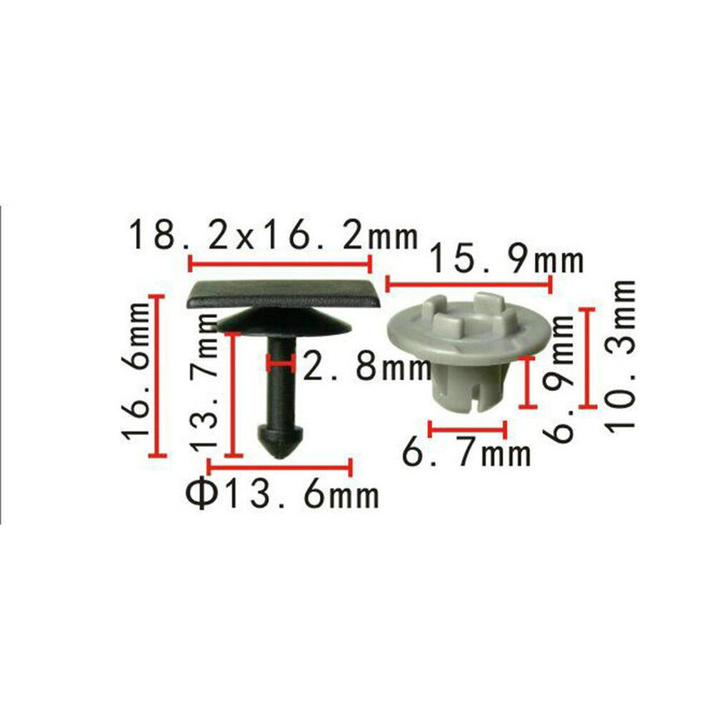 5set Car Windshield Cowl Trim Panel Retainer Fastener Clips for Subaru Legacy