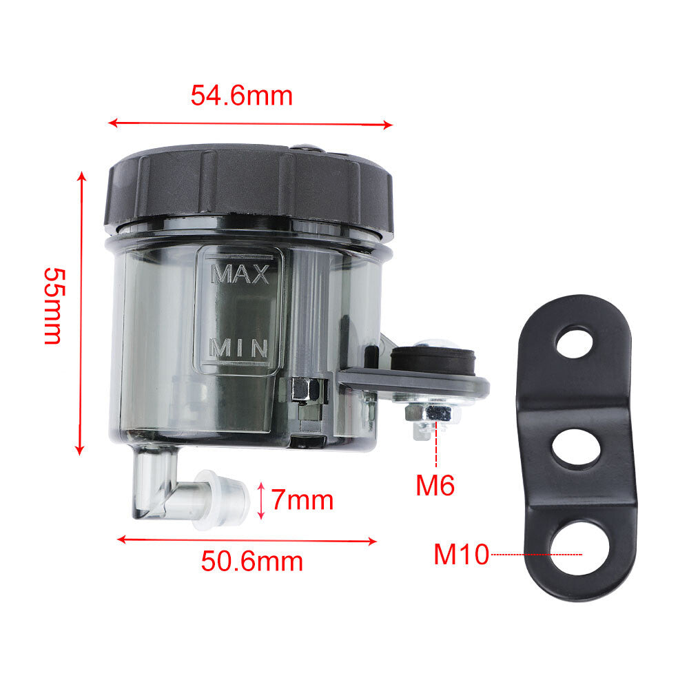 Motorcycle Front Brake Clutch Fluid Bottle Master Cylinder Oil Reservoir Oil Cup