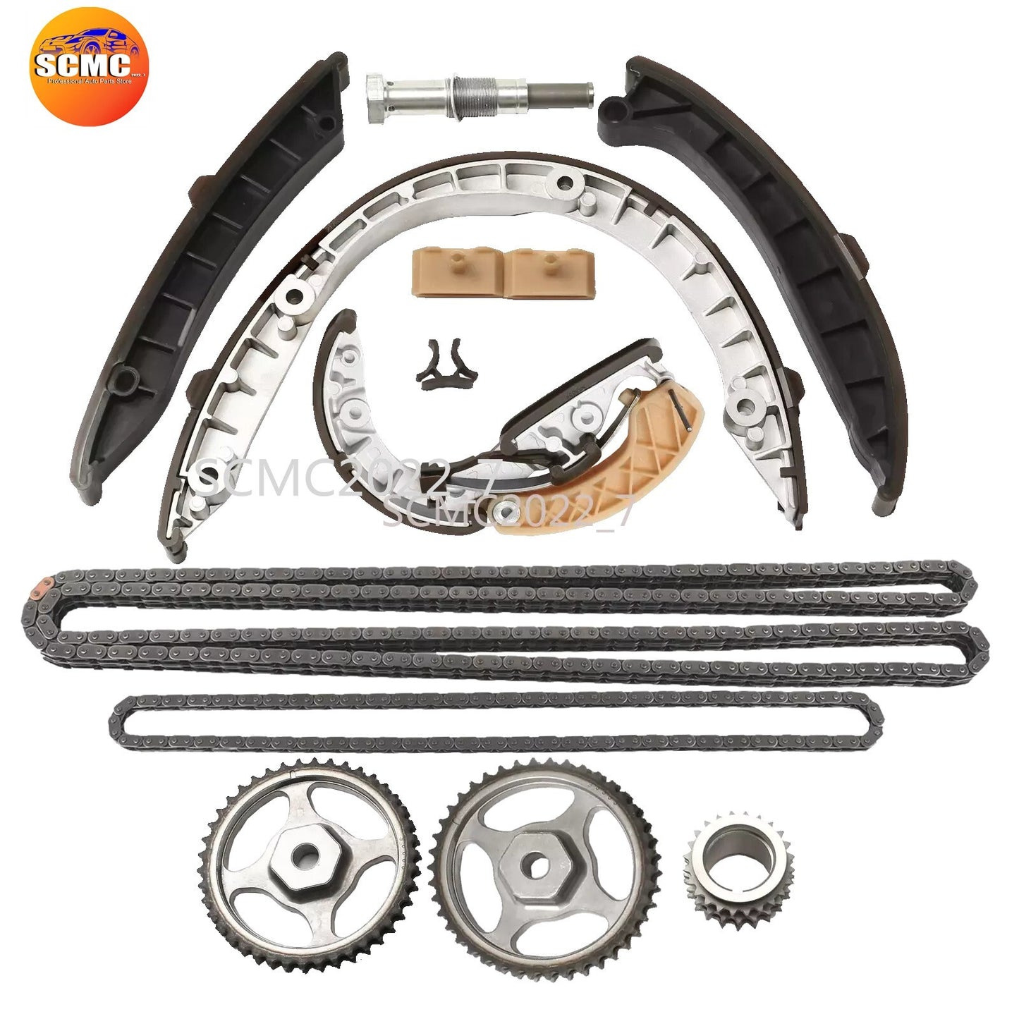 13Pcs Engine Timing Chain Tensioner Guides Kit for Porsche for Panamera 3.6L 4620 CW