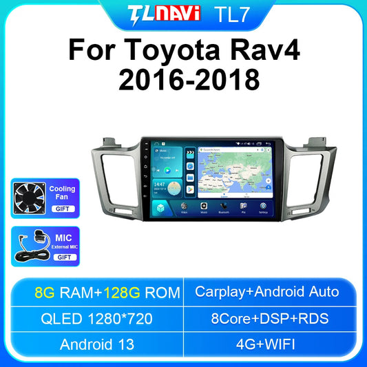 for Toyota RAV4 GPS Navi Car Radio Multimedia Stereo Player Navi Carplay Screen