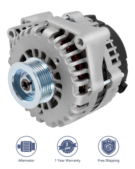 15857608 Silver Alternator Fit for 2007-2013 for Chevrolet Silverado 1500 4.3L V6