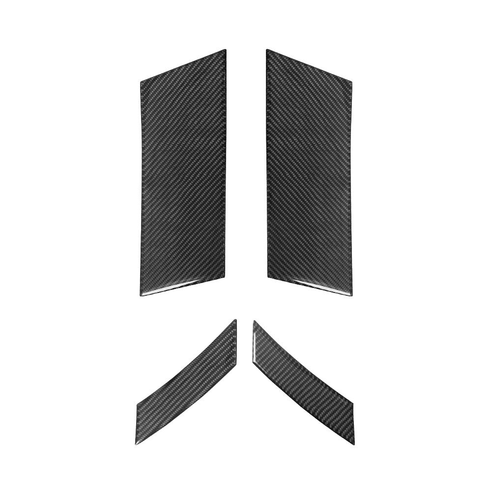 4Pcs Carbon Fiber Door Panel Cover Trim for Land Rover Discovery Sport 2015-2019