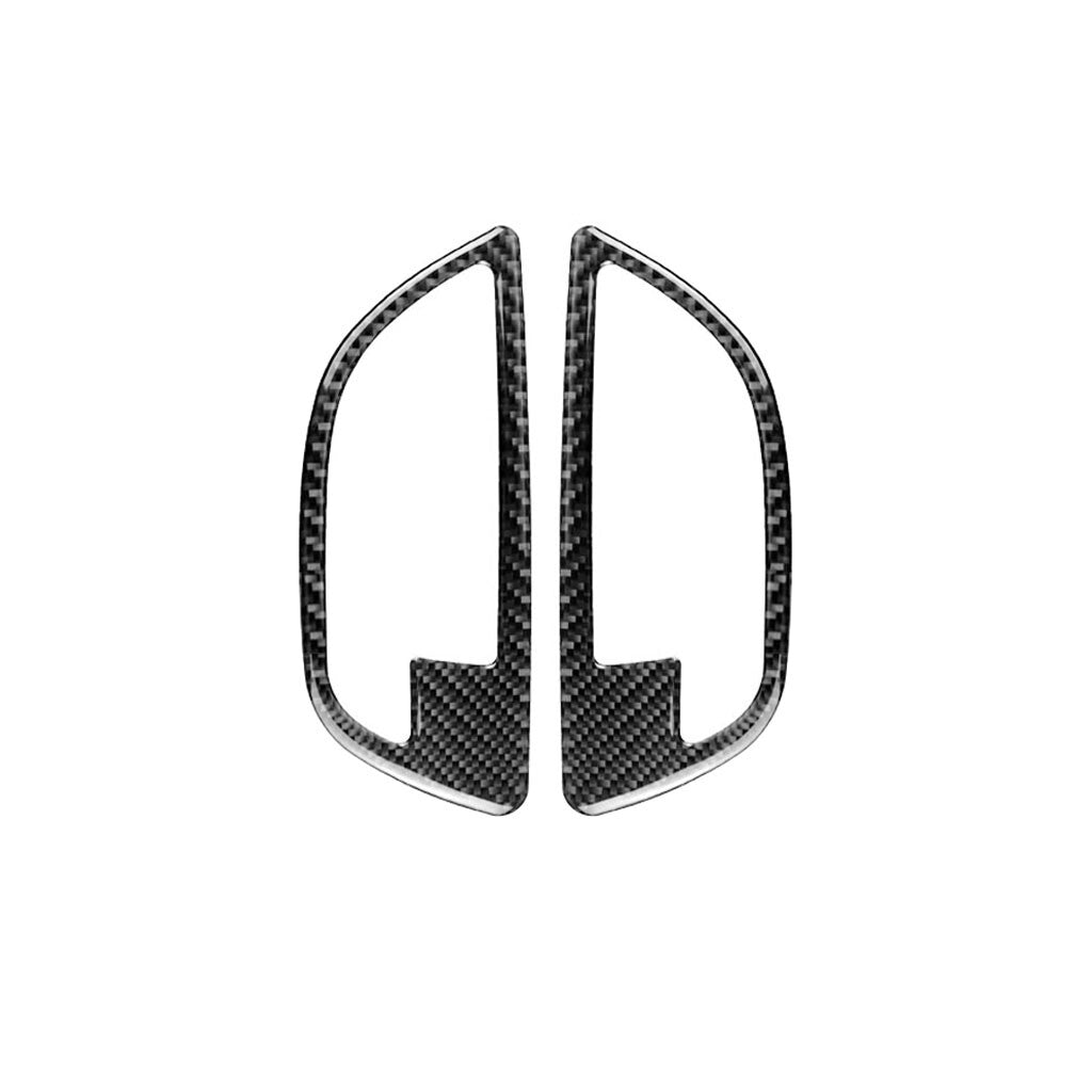 4Pcs Carbon Fiber Door Handle Frame Cover Trim for BMW 5 Series F10 2011-2017