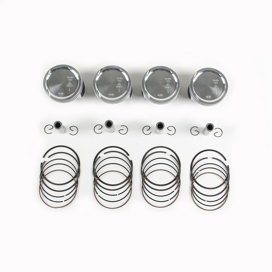 Oversize +0.5 Pistons Rings 1.6L Fit for VW for Jetta Polo for SKODA for SEAT #036107065ET#