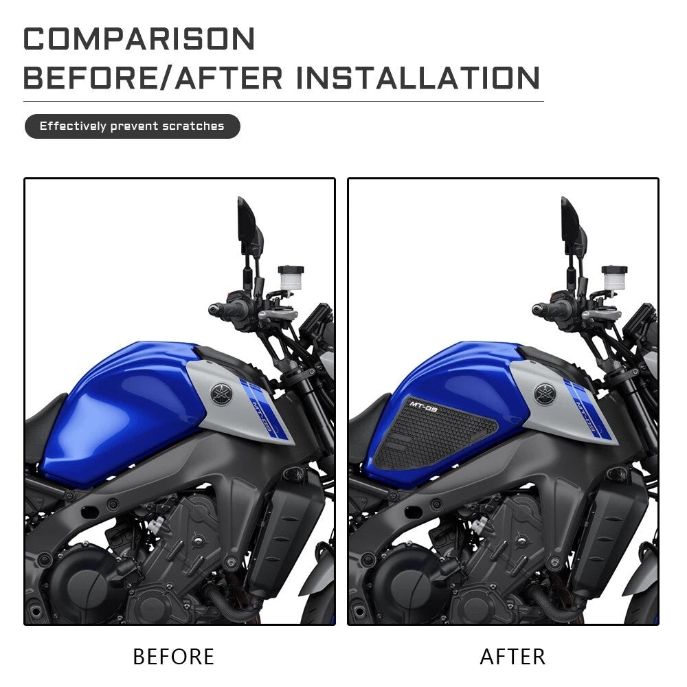 for YAMAHA MT-09 MT09 Fuel Tank pads Protector Stickers Knee Grip Traction Pad