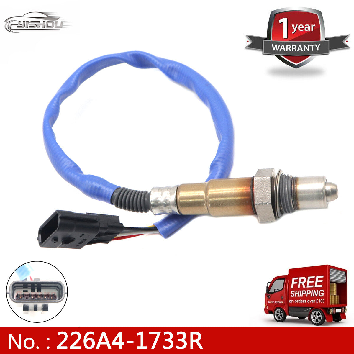 The 226A4-1733R oxygen sensor is suitable for Nissan Note NV200 NV300 Juke and for Renault for Mercedes W205.