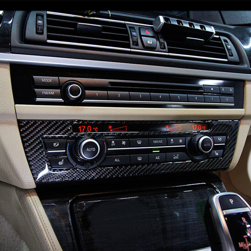 Carbon Fiber Air Conditioning Adjust Button Cover Trim for BMW 5 series F10 F18