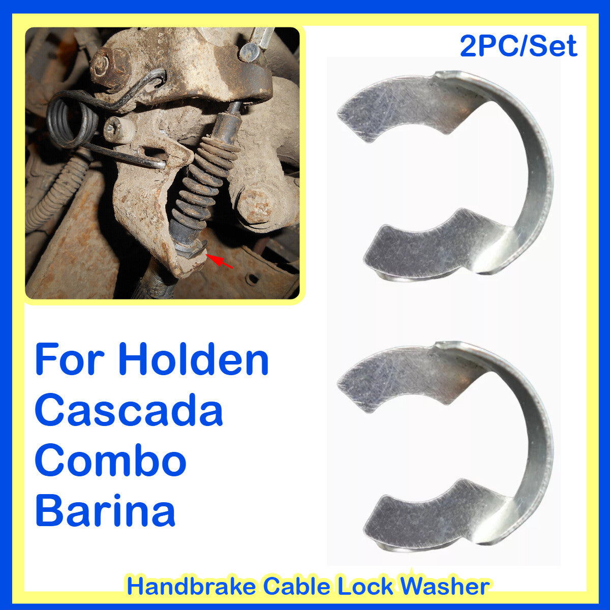 for Holden Cascada Combo Barina Brake Cable Handbrake Lock Washer Holding Clip