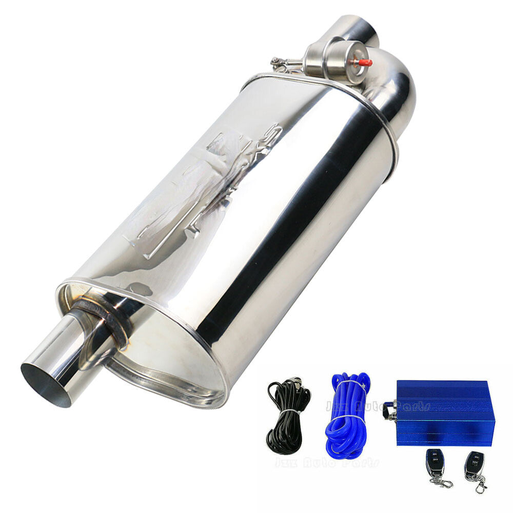 2.5 Tip Single Exhaust Muffler Tip Valve Exhaust With Remote Wireless Control