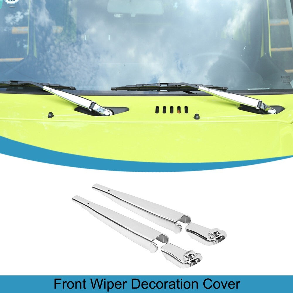 Chrome Front Window Windshield Wiper Blade Cover Trim for Suzuki for Jimny 2019-2023