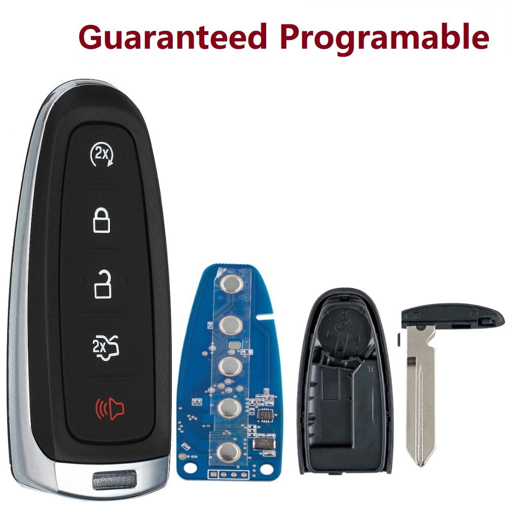 Compatible with 2011, 2012, 2013, 2014, and 2015 for Ford Explorer Edge for Smart Agent Remote Keychain