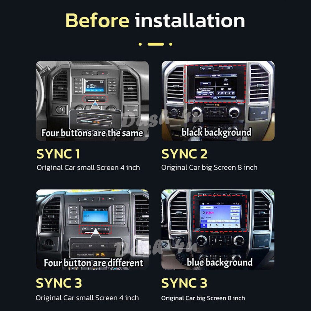 Android 13.0 for Tesla Radio Vertical Screen GPS for Ford F150 F250 F350 2015-2022