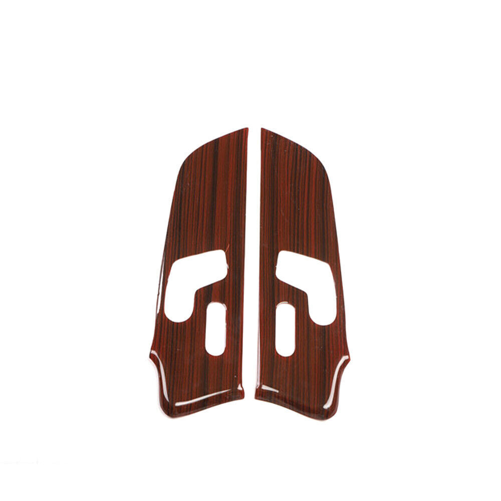 Car Inner Door Panel Cover Trim 2X Fit for Mercedes-Benz AMG35 19-2021 Red Wood