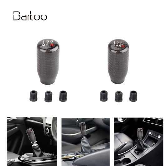 JDM Aluminum Manual Transmision Stick Shifter Carbon Fiber Shift Knob 5/6 Speed