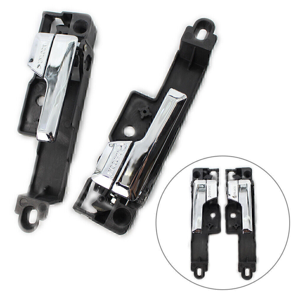 Pair Chrome Front Left  Right Interior Door Handle For 2006-2012 11Ford Fusion