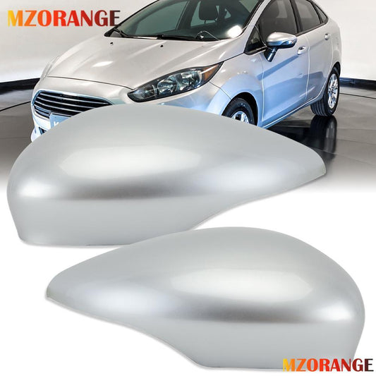 2¡ÁF¨¹r for Ford Fiesta MK7 2009-2017 Aussenspiegel Spiegelkappe Abdeckung Silber