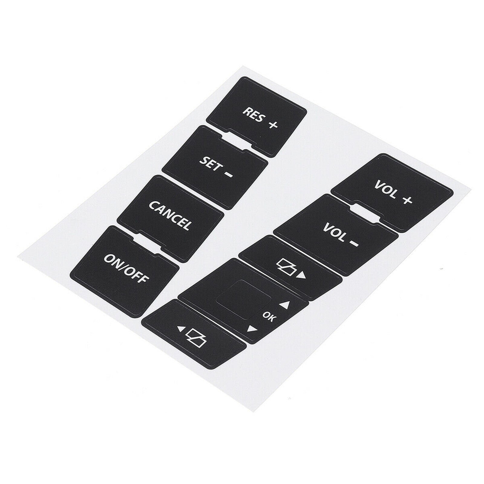 for VW TOUAREG 2004-2009 BUTTON DECALS STICKERS RADIO W NAVIGATION REPAIR SET