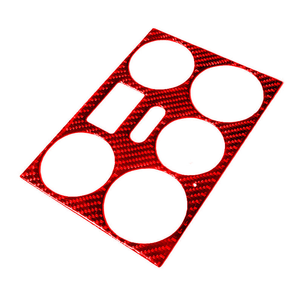 Carbon Fiber Climate Control Panel Cover Trim for Suzuki Grand Vitara 06-09 Red