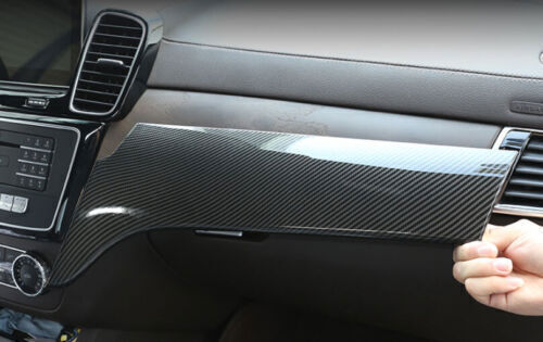 Carbon Fiber Inner Central Console Dashboard Panel Trim for Benz GLS GLE 2016-19