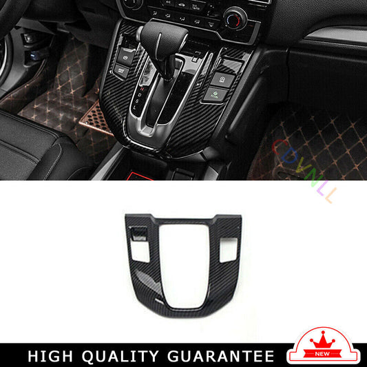 Console Gear Shift Frame Cover Trim 1X for Honda CRV CR-V 2017-2022 Carbon Fiber