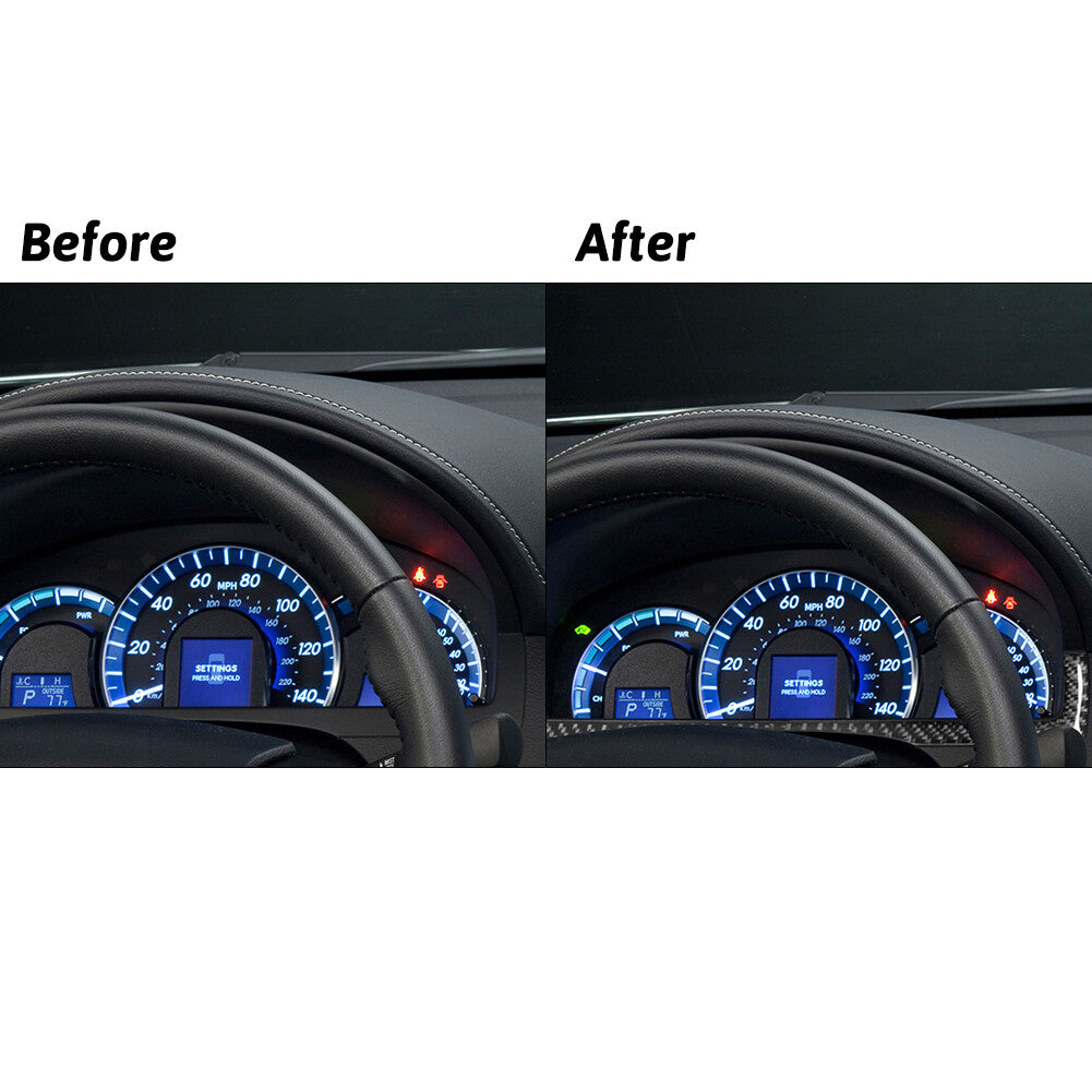 Carbon Fiber Interior Dashboard bottom Cover Trim Strip for Toyota for Camry 2012-14