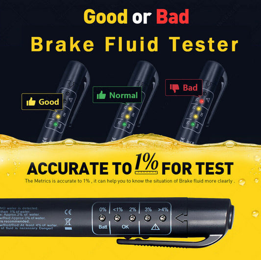 Automotive brake fluid tester diagnostic tool 5 LED pen oil quality tester suitable for Peugeot