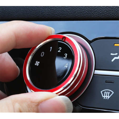for Hyundai for Elantra 2021-2023 Red Middle Console Air Condition Knob Cover Trim2