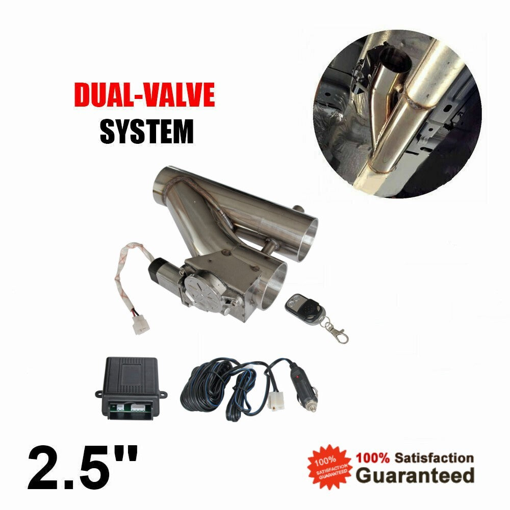 2.5 in Downpipe Double Valve Cutout Valve 2.5 E-Cut Out Double Valve Controller