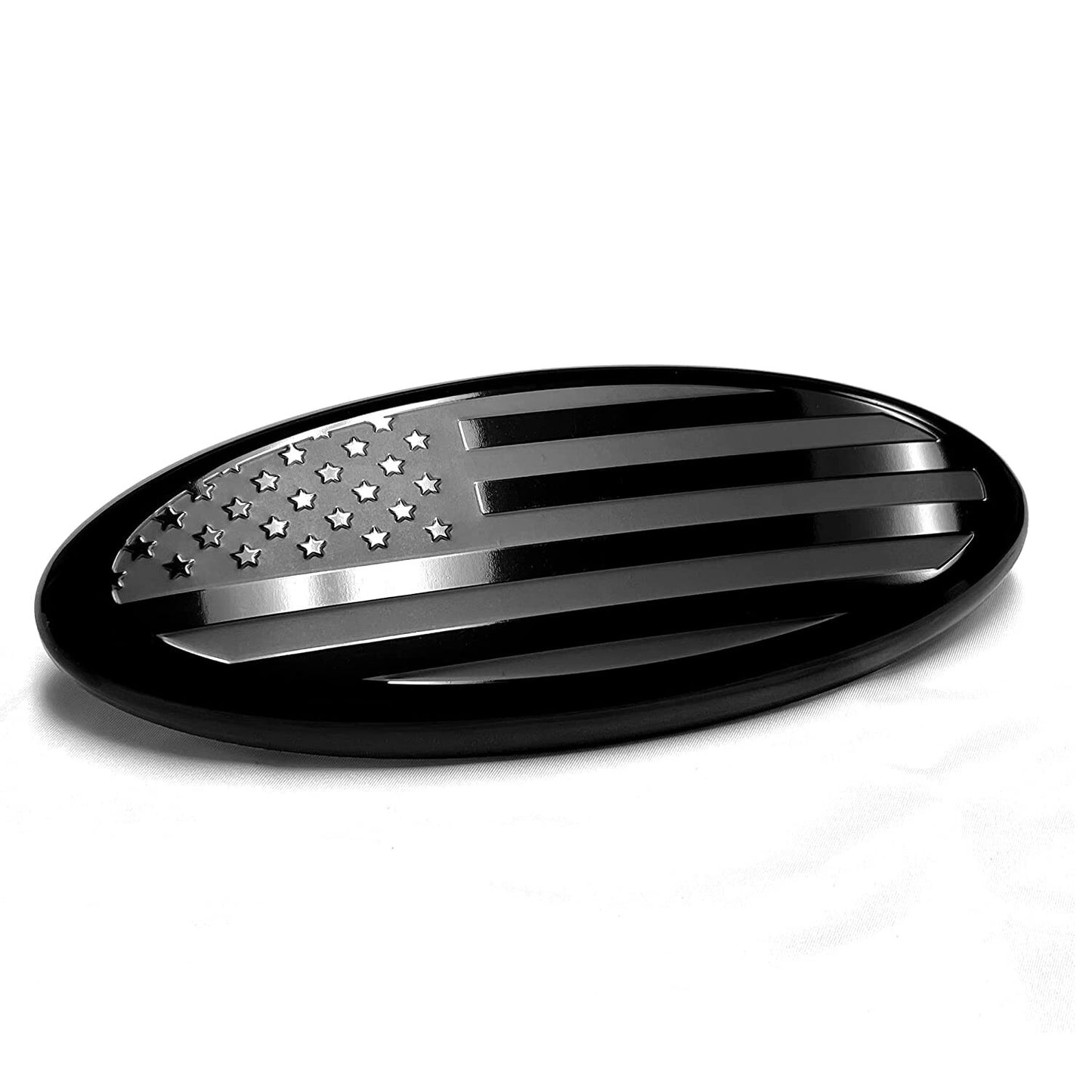 7inch  for ford  F150 Accessories Black FRONT GRILL Tailgate US Flag Oval Emblem Badge
